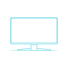 Guide Digital Computer Monitors Displays Benq Ex3203R Realistic Blueprint Style Svg Vector, Free Vectors File